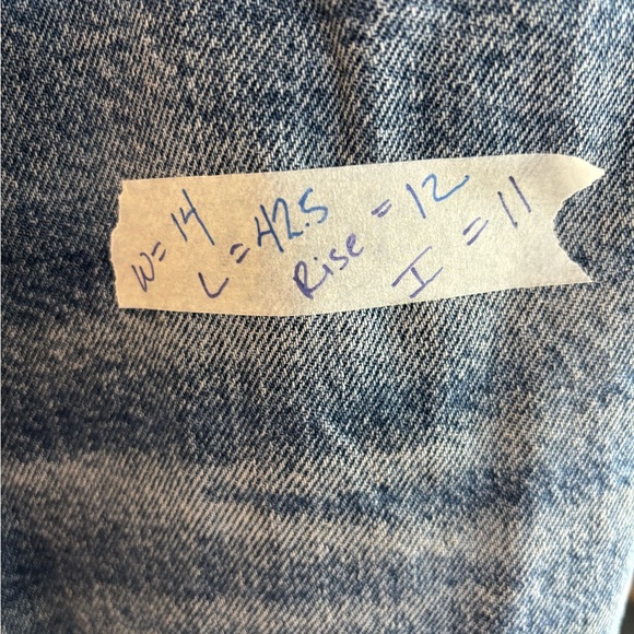 Vintage L.L. Bean Light Blue Jeans size 2/4 (says 8) measurements say otherwise - Picture 5 of 5